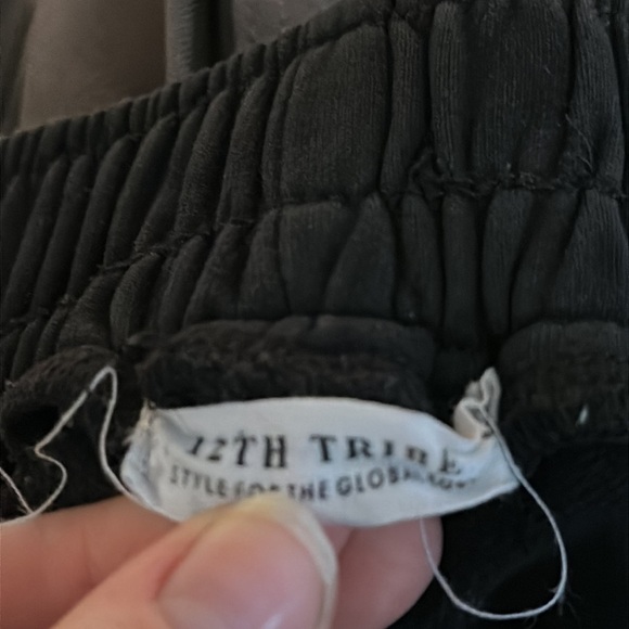 12TH TRIBE elastic waist pull on joggers pants Small/Medium - Picture 6 of 6